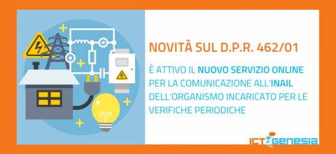 D.P.R. 462/01: una nuova piattaforma per l’invio all’INAIL della comunicazione dell’organismo abilitato